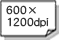 600~1200dpi